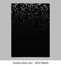 Geometric diagonal rounded square pattern background brochure template - vector design