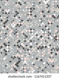 Geometric diagonal square mosaic pattern background, graphic illustration