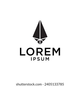 geometric diamond logo vector design