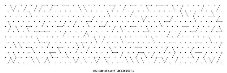 Geometric diamond network pattern with dots and connecting lines on white background perfect for science technology backgrounds modern design projects isolated vector illustration