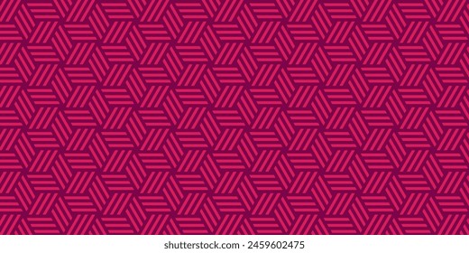 geometric diamond parquet pink color seamless pattern 