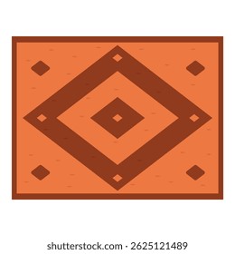 Geometric diamond pattern adds a touch of warmth and sophistication to any living space