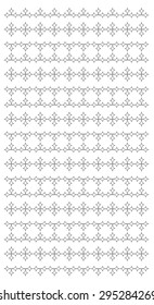 Geometric Diamond Pattern Outlined