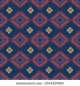  Geometric Diamond Pattern with Vibrant Colors

