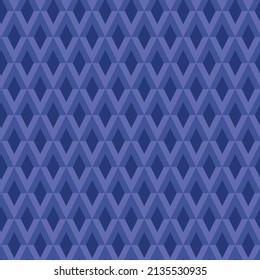 Geometrisches, nahtloses Muster aus Diamanten in Peri und Blau. Ideal für Textilien, Inneneinrichtung, Website-Hintergrund und Visitenkarten  
