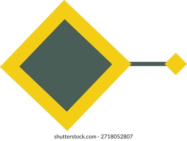 Geometric diamond shape modern bullet point