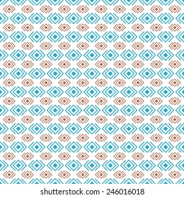 Geometric diamond shape seamless pattern, vector