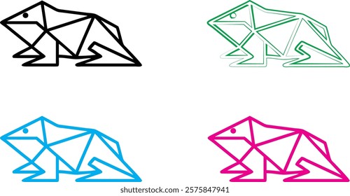 Geometric diamond shapes, minimalist line art, colorful outlines, simple gem designs, flat vector style, multiple variations, black white and neon colors, abstract jewel icons, clean modern aesthetic,