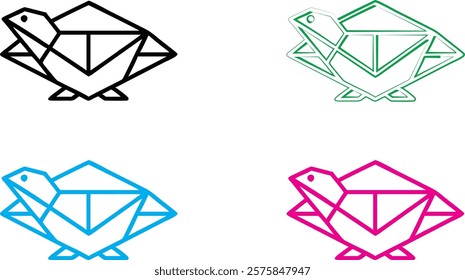 Geometric diamond shapes, minimalist line art, colorful outlines, simple gem designs, flat vector style, multiple variations, black white and neon colors, abstract jewel icons, clean modern aesthetic,