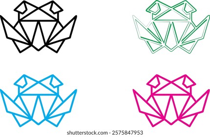 Geometric diamond shapes, minimalist line art, colorful outlines, simple gem designs, flat vector style, multiple variations, black white and neon colors, abstract jewel icons, clean modern aesthetic,