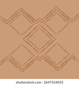 Geometric Diamond Shapes on a Warm Earth-Toned Background Pattern