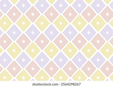 Geometric Diamond shapes seamless pattern tradition Design for background,Carpet,Wallpaper,Clothing,Carpet,Clothing,Vector,Illustration,Wrapping,Fabric Style