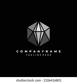 geometric diamond vector logo icon