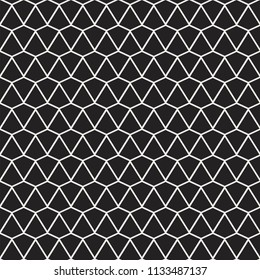 Geometric Diamond Vector Seamless Pattern. Abstract Art Deco Background. Classic Stylish Texture.
