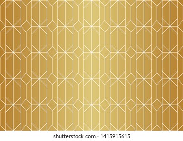 Geometric Diamond Vector Seamless Pattern. Abstract Art Deco Background. Classic Stylish Texture.