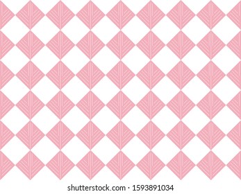 Geometric Diamond Vector Seamless Pattern. Abstract Art Deco Background. Classic Stylish Texture.