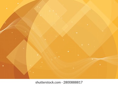 Geometric diamond wave patterns in warm gradient orange-yellow background, abstract