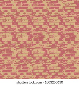 Geometric distress aesthetics in abstract pattern design. Brutalism inspired vector graphics collage made with simple geometric shapes and grunge texture, useful for poster art and digital prints.