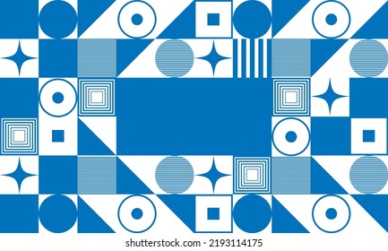 Estética de distrés geométrico en diseño de patrones abstractos. Collage gráfico vectorial inspirado en el brutalismo hecho con formas geométricas simples y textura gruesa, útil para el arte de afiches e impresiones digitales.