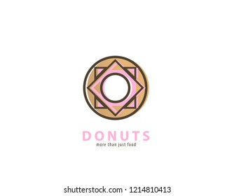 Geometric Donuts design - illustration