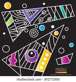 Geometric Doodle Abstract Background