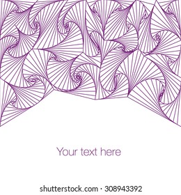 Geometric doodle pattern with straight lines 