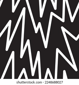 Geometric doodle texture. Curved doodling background