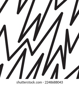 Geometric doodle texture. Curved doodling background