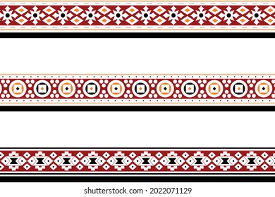 Geometric Dot Border Design Fabric Print Stock Vector (Royalty Free ...