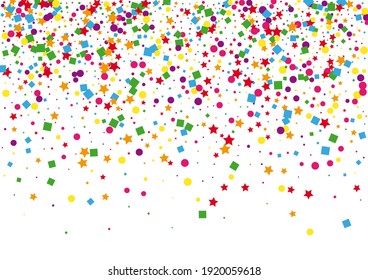 Geometric Dot Illustration. Wallpaper Circle Background. Pink Confetti Decoration.