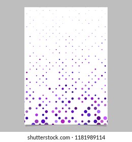 Geometric dot pattern background page template - vector design