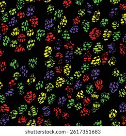 geometric dot pattern suitable for colored textiles with a repeatable meter pattern
