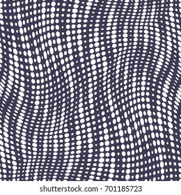 geometric dots halftone seamless vector pattern design