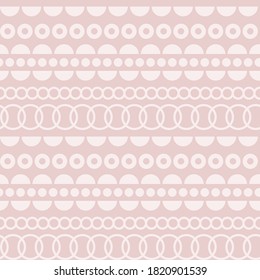 Geometric Dotted Dusty Pink Vector seamless pattern