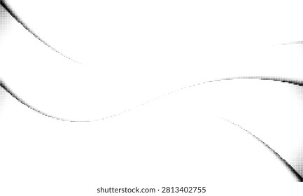 Geometric dotted lines forming abstract intersecting patterns on transparent background
