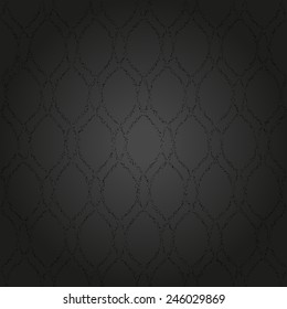Geometric dotted pattern. Seamless vector dark background. Abstract texture for wallpapers