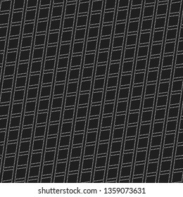 Geometric dotted vector black and white pattern. Seamless abstract modern texture for wallpapers and backgrounds