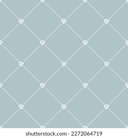 Patrón de vector de puntos geométricos azul y blanco. Textura moderna abstracta y perfecta para papeles pintados y fondos