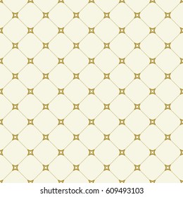 Geometric dotted vector golden pattern. Seamless abstract modern texture for wallpapers and backgrounds