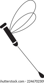 geometric dragonfly simple line design