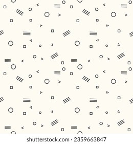 Geometric draw seamless pattern Background 