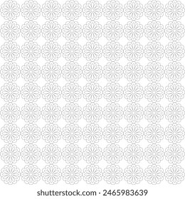 Geometric drawing shape art pattern, Light gray floral design on white background. Seamless pattern for textile and wallpapers, Ornament with elements of black and white colors.
