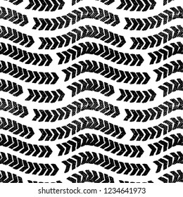 geometric drawn black graphic pattern on white background with textures and arrows