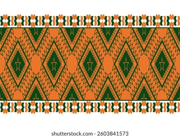 Geometric dthnic pattern, Vector, Seamless pattern, Drawing.