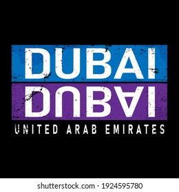 Geometrisches Dubai City Vector Design, Vektorsymbol, T-Shirt-Design