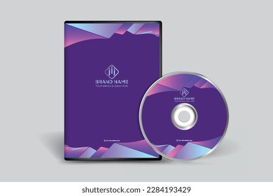 Design der geometrischen DVD-Cover-Vorlage
