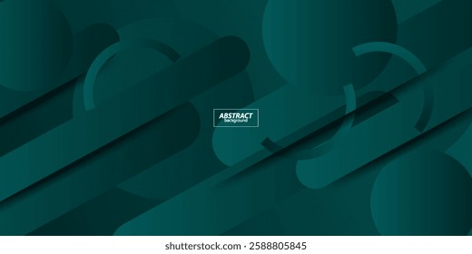 Geometric dynamic background with green rectangles with rounded edges. Stock vector illustration for background. Eps10