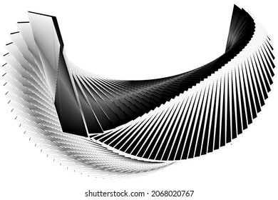 geometric dynamic pattern, abstract halftone lines background, vector modern design texture.