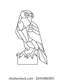 Geometric Eagle design vector illustration