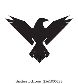 Geometric Eagle Graphic with Aesthetic Simplicity